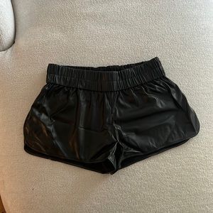Derek Lam 10 Crosby faux leather shorts